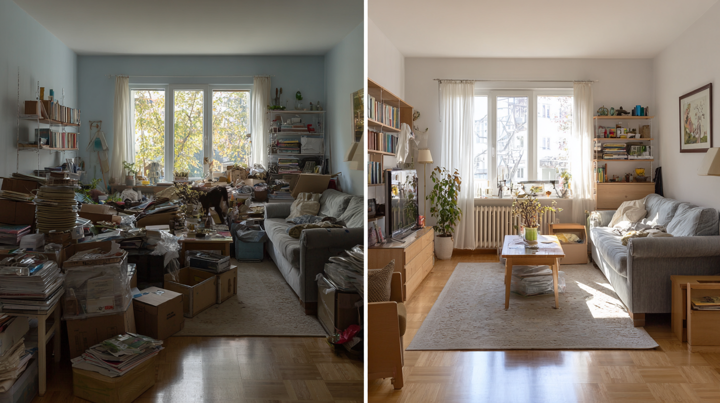 Entrümpelung Wien – professionell, mit fachgerechter Entsorgung, auch für Verlassenschaften und Messie-Wohnungen.